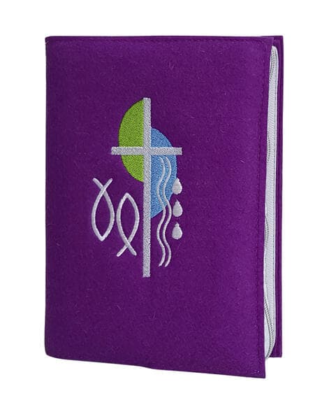 Gotteslobhülle - Wollfilz violett