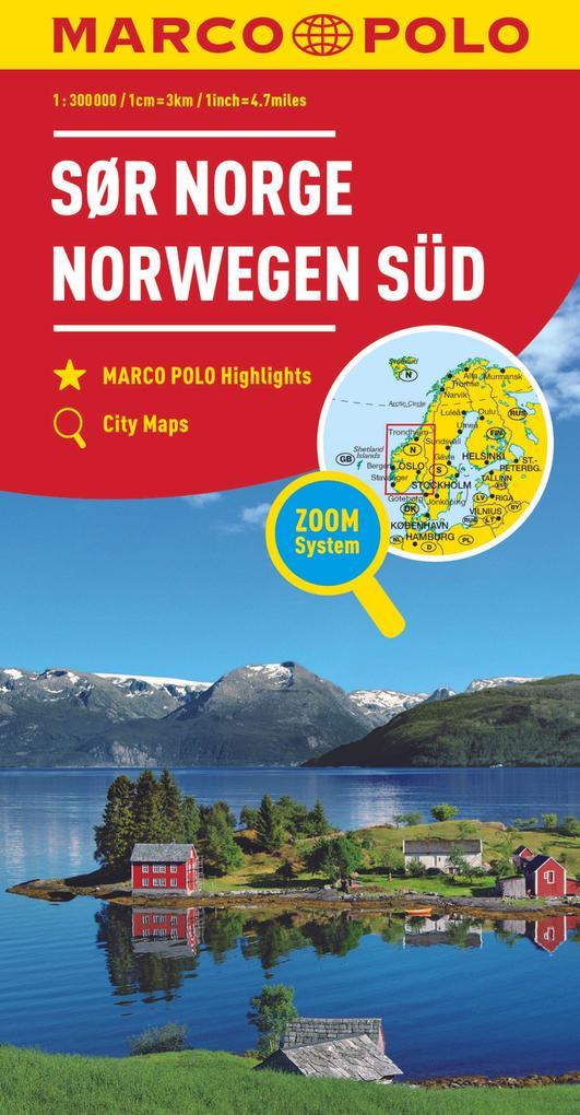 MARCO POLO Regiokarte N Norwegen Süd 1:325 000