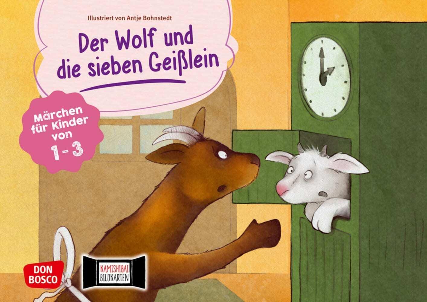 Der Wolf und die sieben Geißlein. Kamishibai Bildkartenset