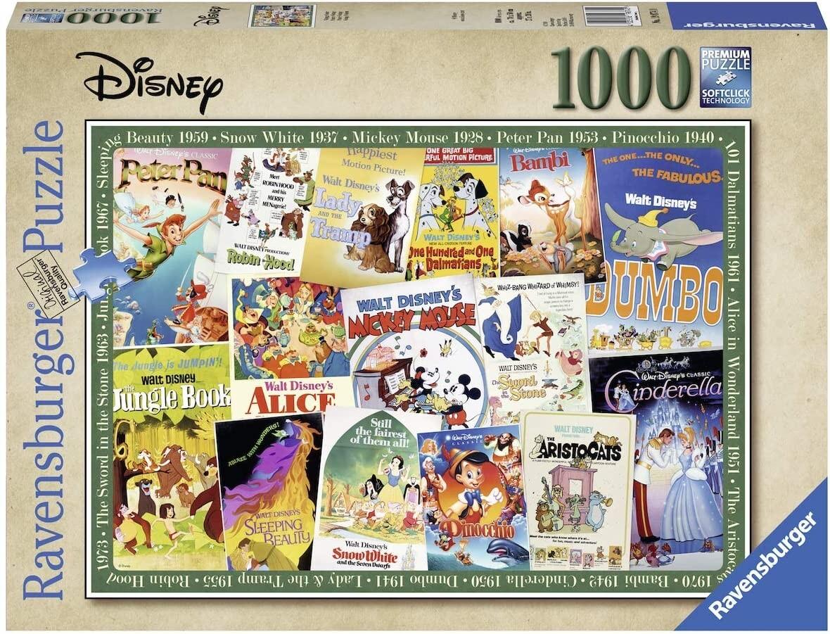 Ravensburger - Disney Vintage Movie Poster, 1000 Teile