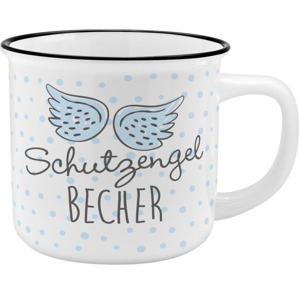 Gruss und Co 45776 Kaffeetasse Schutzengel, New Bone China Porzellan, 35 cl