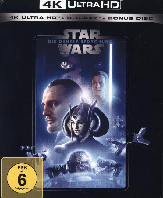 Star Wars Episode 1, Die dunkle Bedrohung 4K, 1 UHD-Blu-ray + 2 Blu-ray