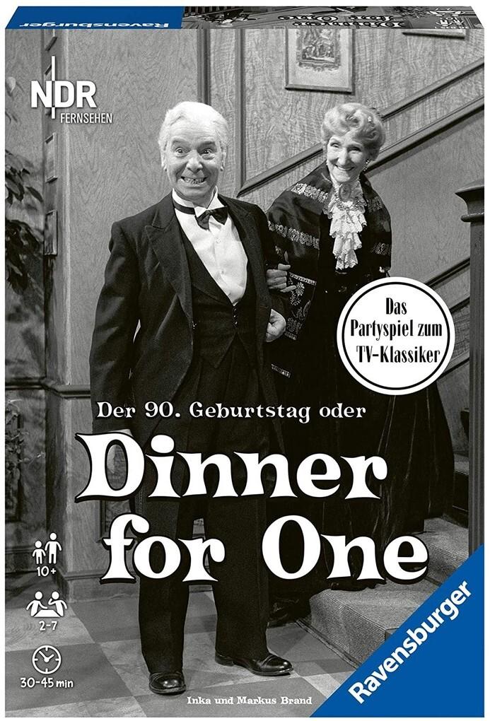 Ravensburger Partyspiel - 26835 - Der 90. Geburtstag oder Dinner for One - Gesellschaftsspiel für Erwachsene und Kinder ab 10 Jahren, Spiel zum Film-Klassiker, Perfekt für Weihnachten und Silvester