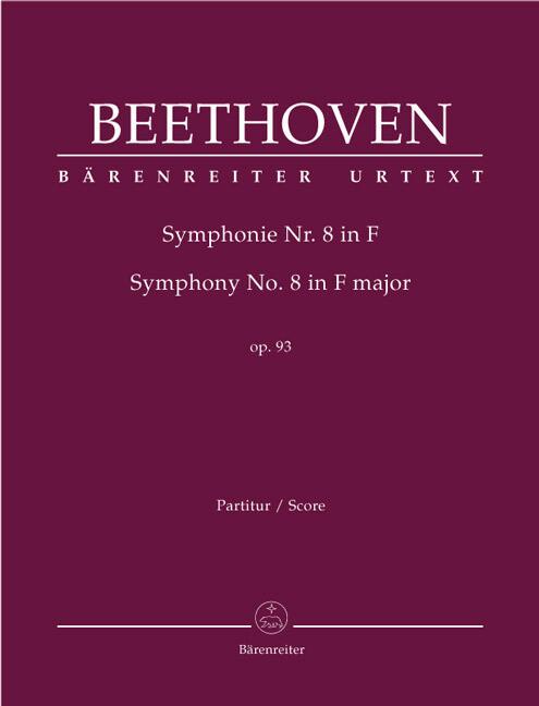 Symphonie Nr. 8 F-Dur op. 93, Partitur