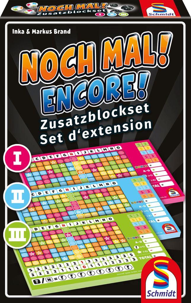 Schmidt Spiele - Noch Mal! Zusatzblöcke, Nr. I, II, III, 3 Stück sortiert in Faltschachtel