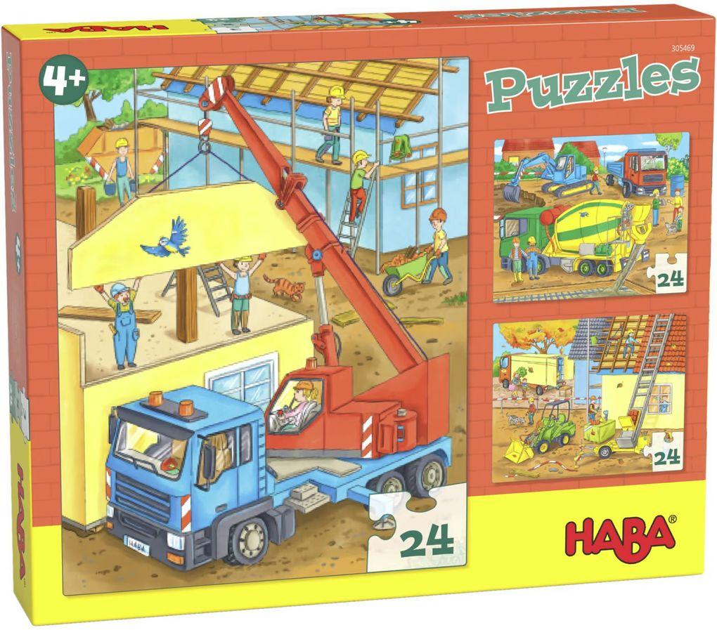 HABA - Puzzle Auf der Baustelle, 20 Teile