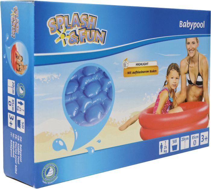 Splash & Fun Pool uni mit aufblassbaren Boden, # 85 cm