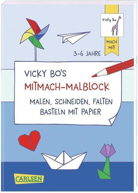 Vicky Bo's Mitmach-Malblock Papier