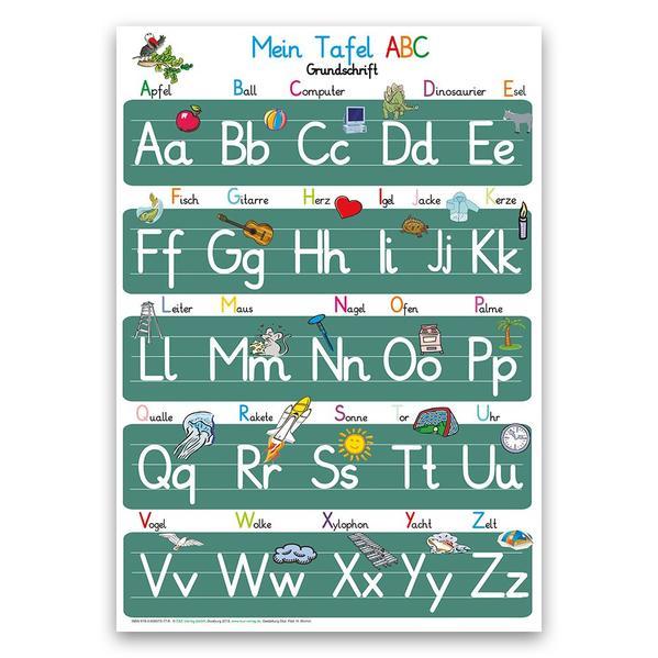 Mein Tafel ABC in Grundschrift Lernposter