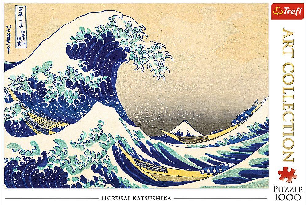 Trefl - Puzzle - Art Collection - Hokusai Katsushika / Die Große Welle von Kanagawa, 1000 Teile