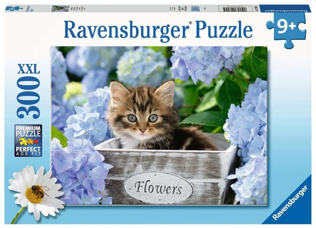 Ravensburger Kinderpuzzle - 12894 Kleine Katze - Tier-Puzzle für Kinder ab 9 Jahren, mit 300 Teilen im XXL-Format