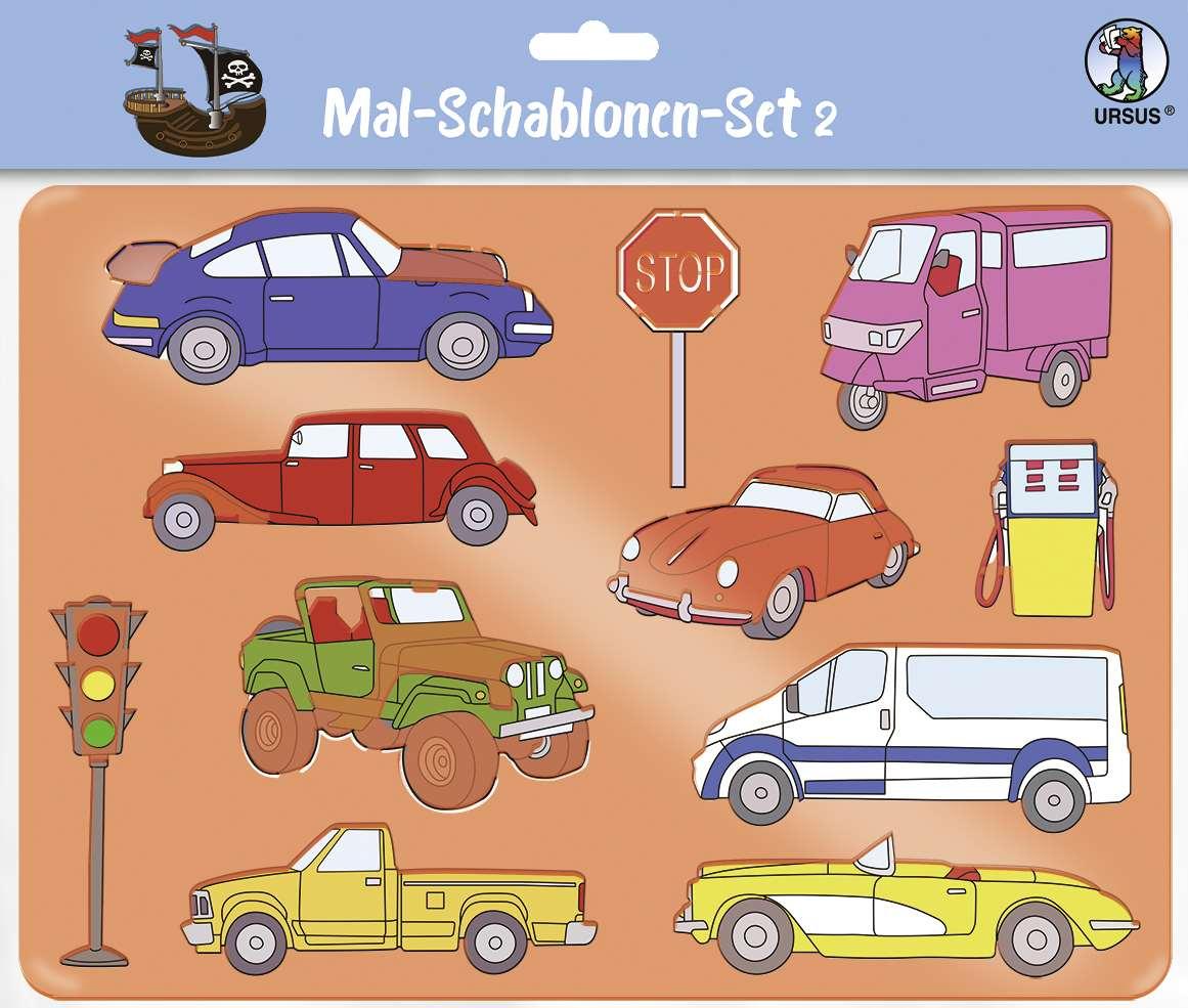 URSUS Bastelzubehör Mal-Schablonen-Set 2