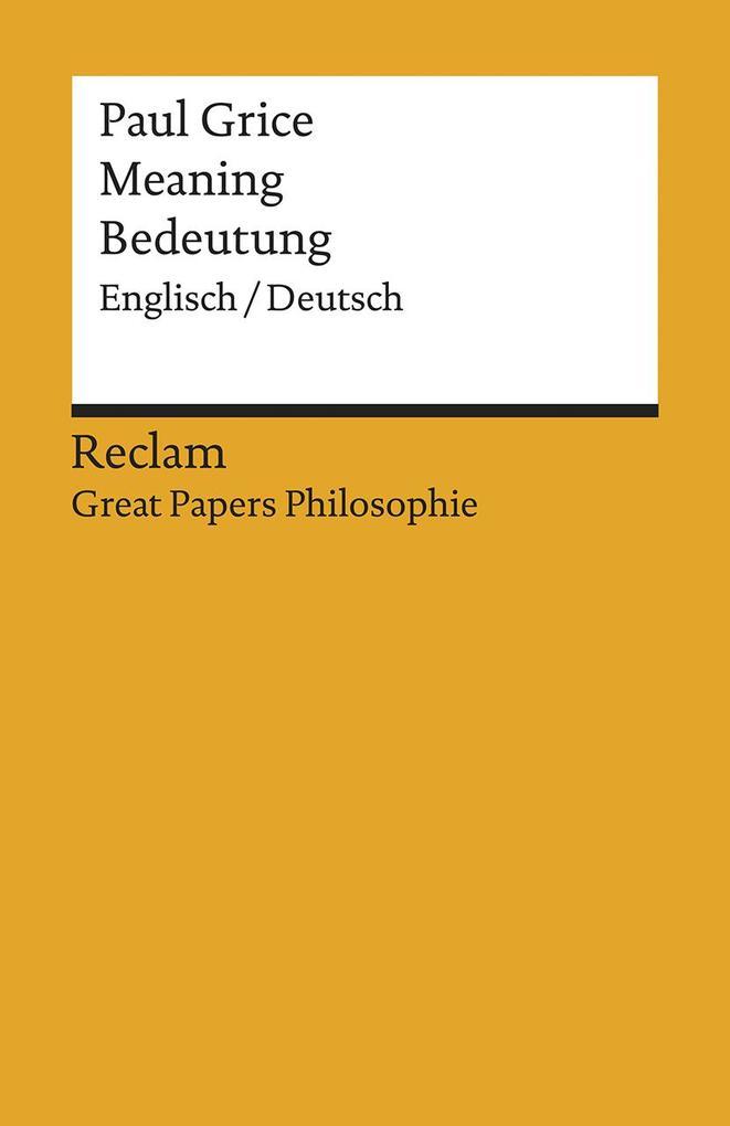 Meaning / Bedeutung