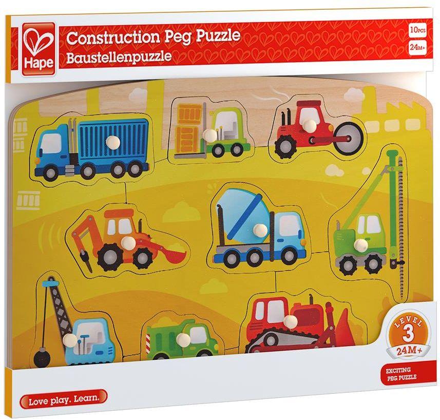 Hape - Baustellenpuzzle, 10 Teile