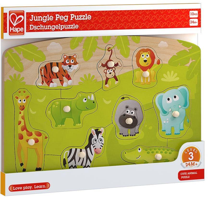 Hape - Dschungelpuzzle, 10 Teile