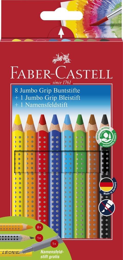 Faber-Castell Buntstift Jumbo Grip Promotionetui 8+1+1