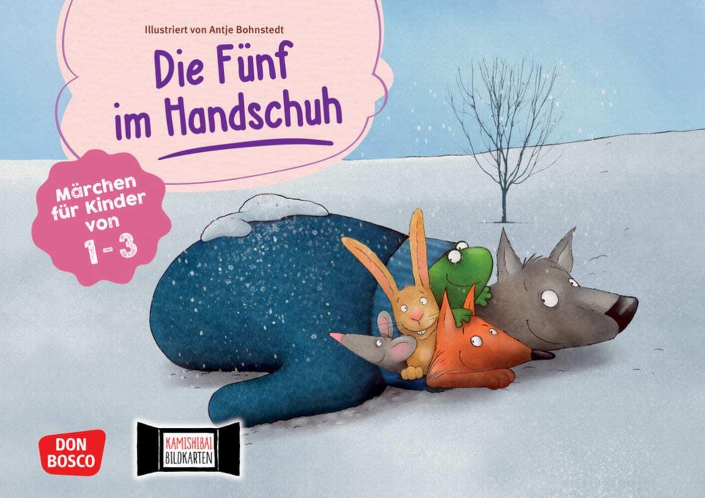 Die Fünf im Handschuh. Kamishibai Bildkartenset