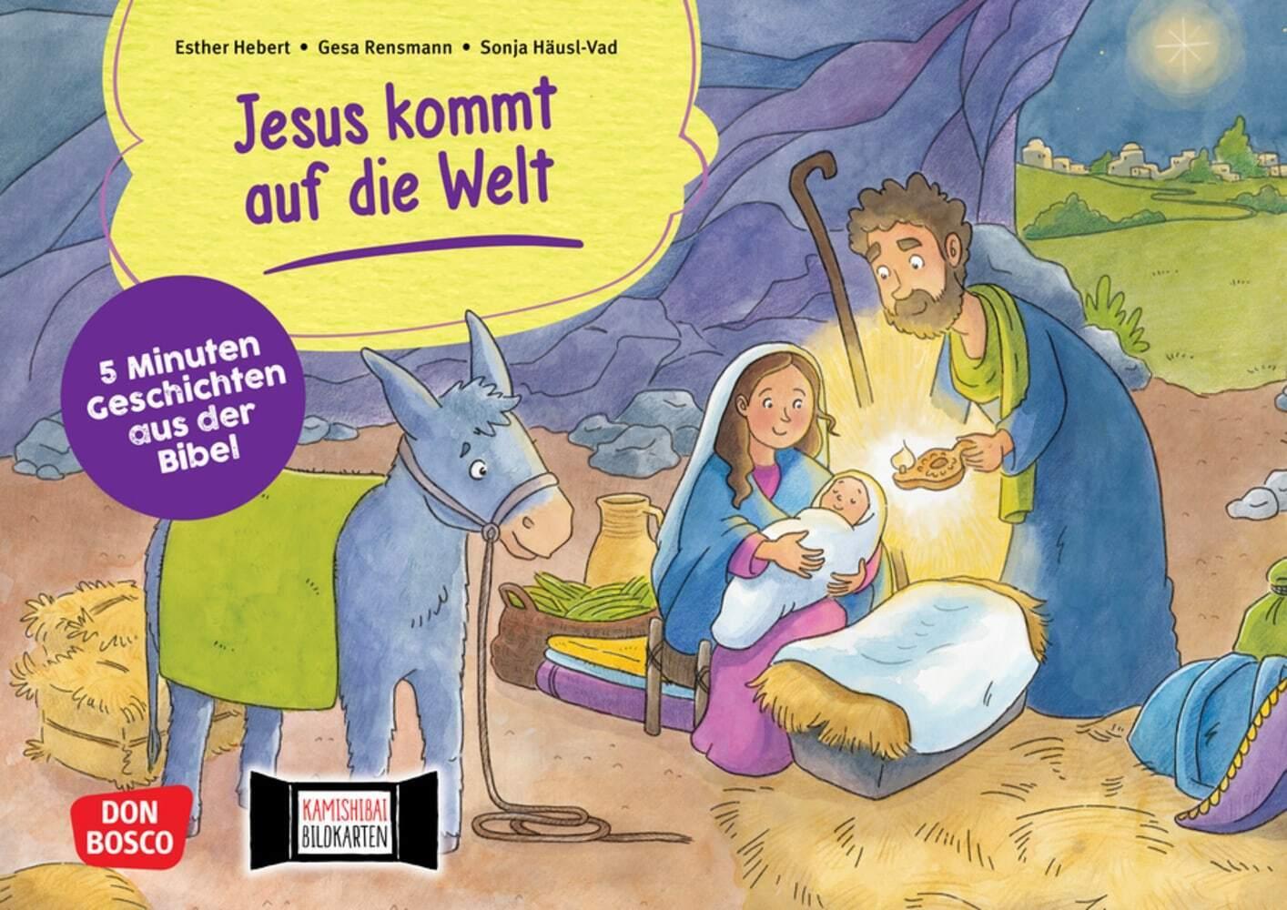 Jesus kommt auf die Welt. Kamishibai Bildkartenset.