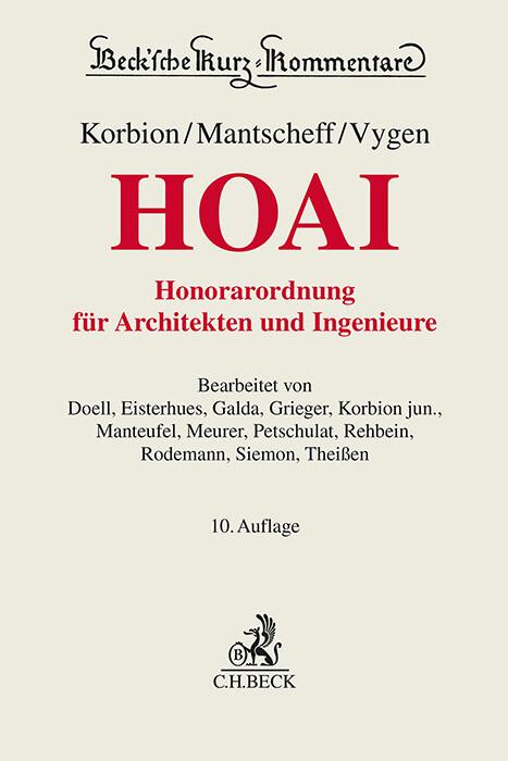 Honorarordnung für Architekten und Ingenieure (HOAI)