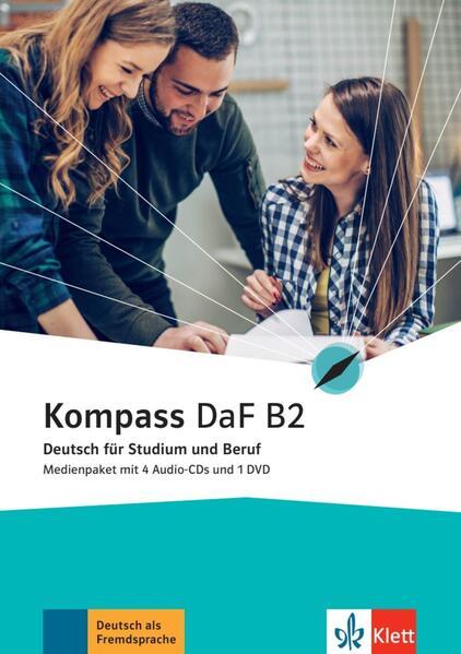 Kompass DaF B2. Medienpaket (4 Audio-CDs + 1 DVD)