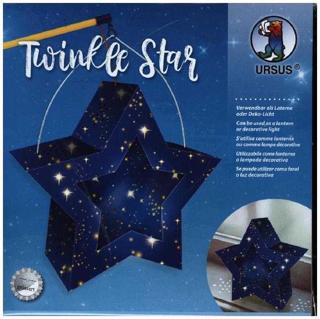 URSUS Laternenzeit / Home Decoration Twinkle Star Sternenhimmel, Stern Bastel-Set als Laterne oder Deko-Licht