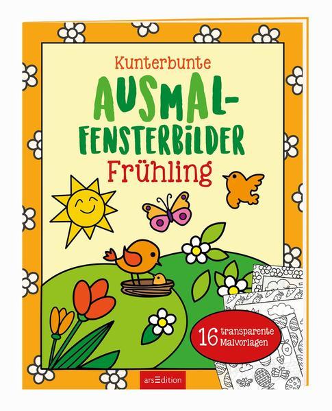 Kunterbunte Ausmal-Fensterbilder - Frühling