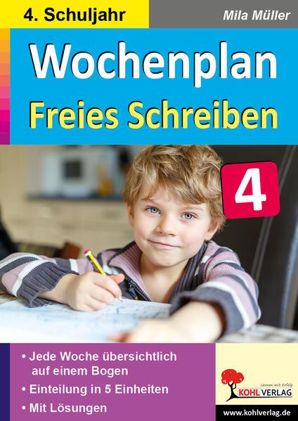 Wochenplan Freies Schreiben / Klasse 4