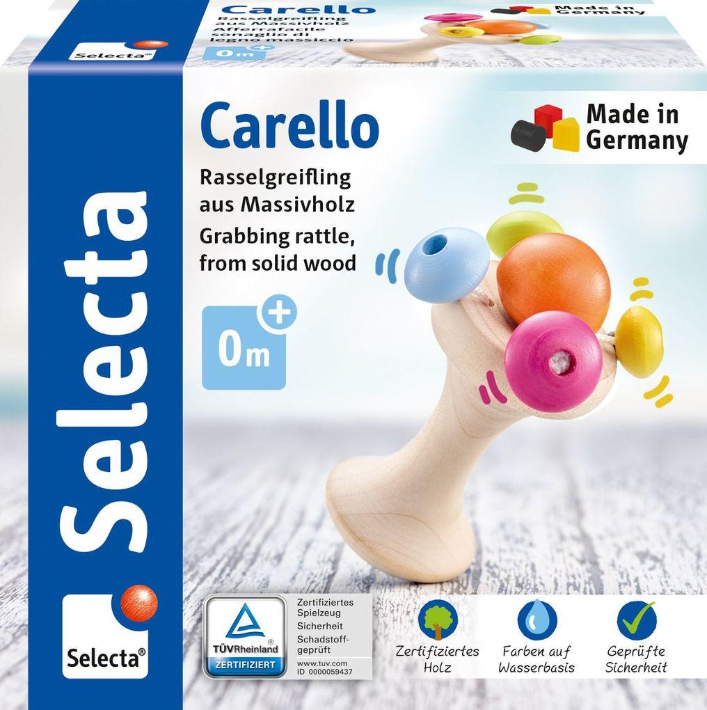 Schmidt Spiele - Selecta - Carello, Stielgreifling, 10,5 cm