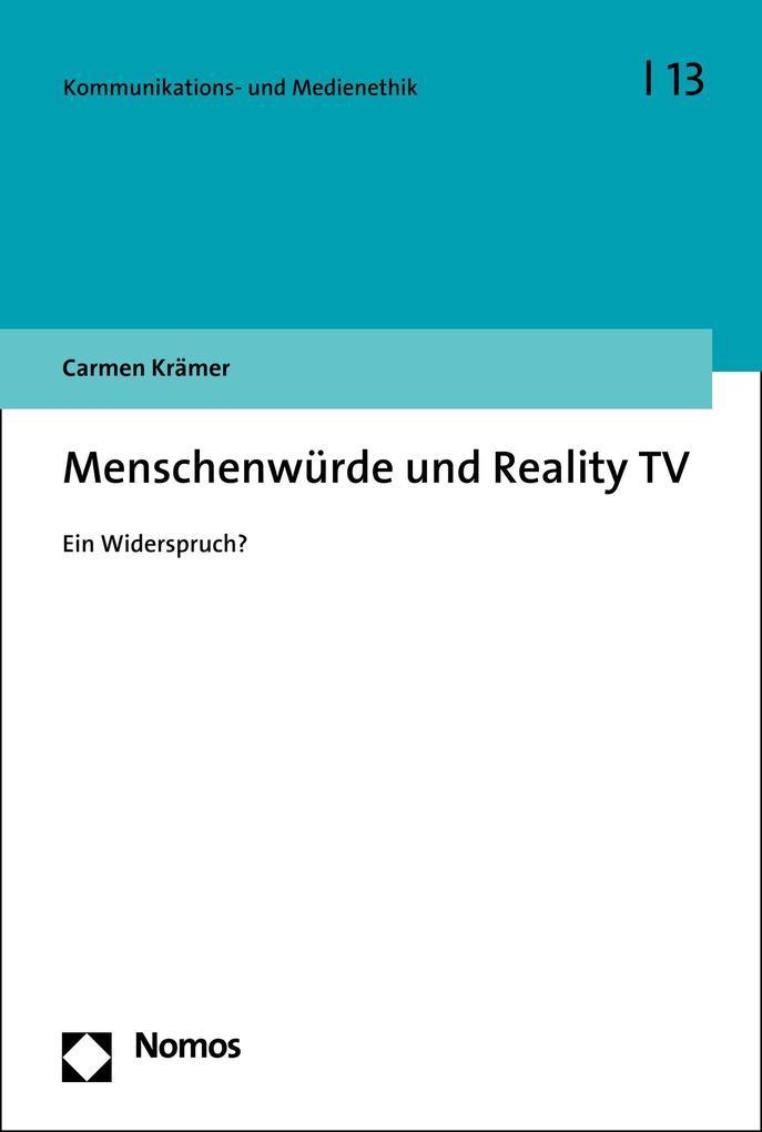 Menschenwürde und Reality TV