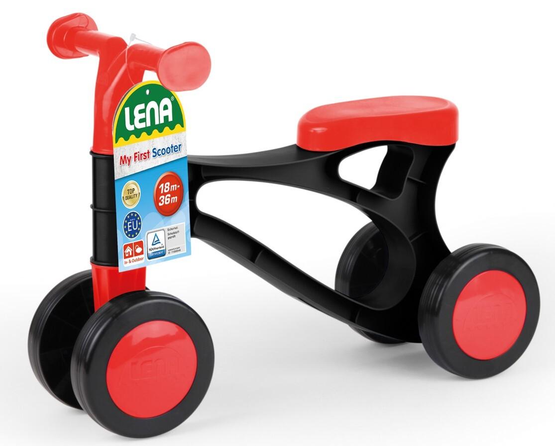 LENA® 07161EC - My First Scooter, Lauflernrad, rot/schwarz