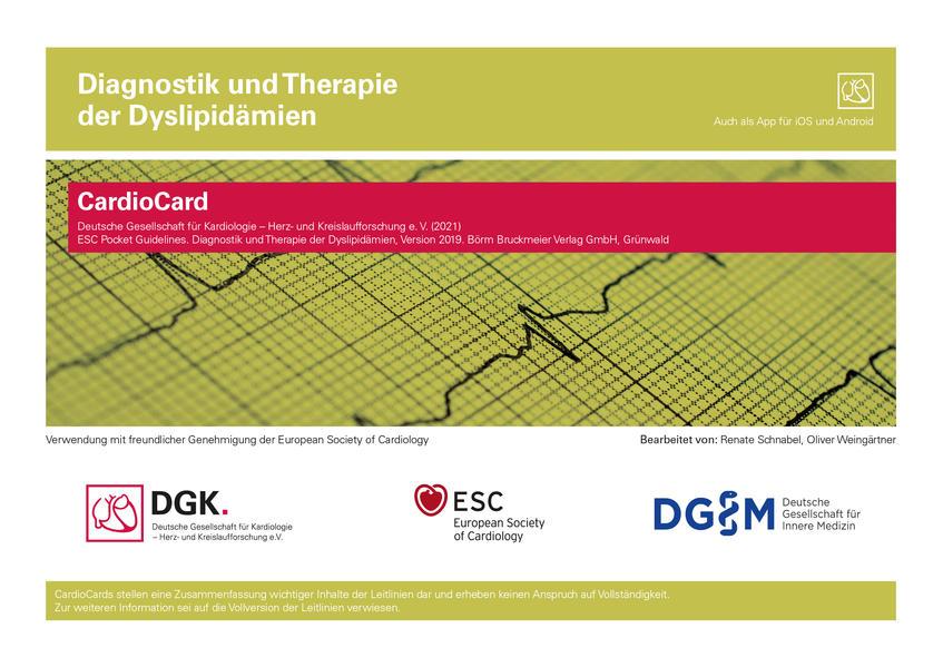 Diagnostik und Therapie der Dyslipidämien