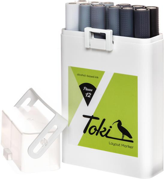 Toki 12er Marker Set Grey