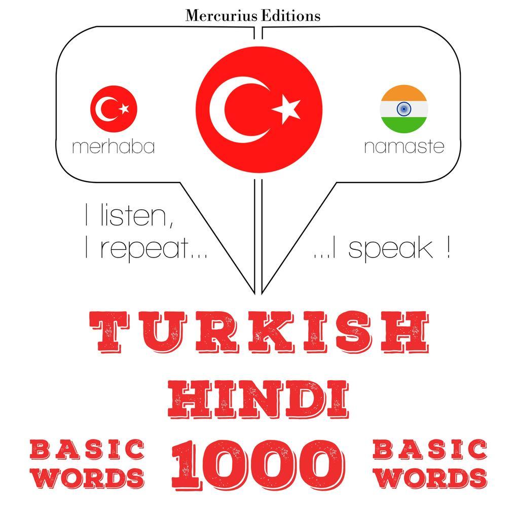 Türkçe - Hintçe: 1000 temel kelime