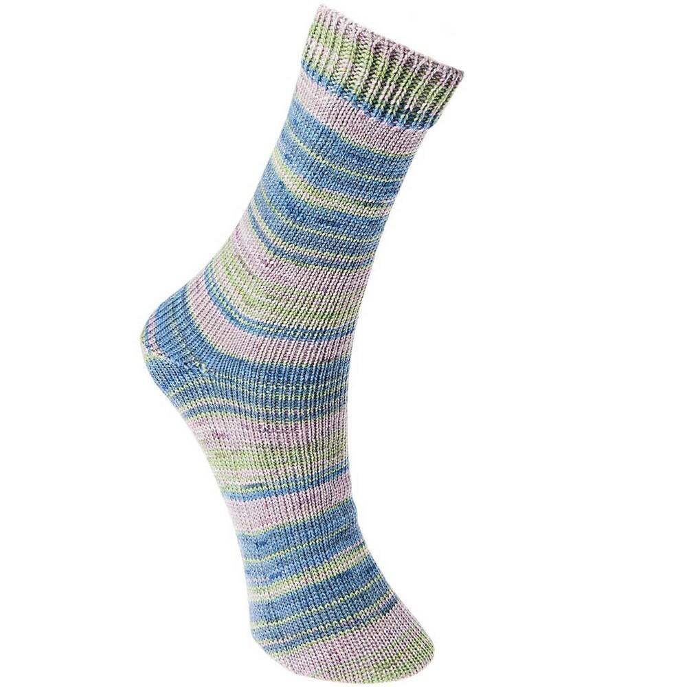 Sockengarn Superba Bamboo 4-Fädig, Blau-Grün Mix