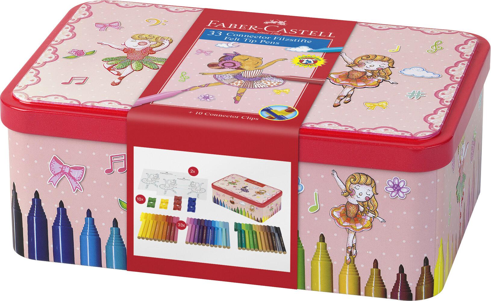 Faber-Castell Filzstifte Connector Ballerinabox 33er Set