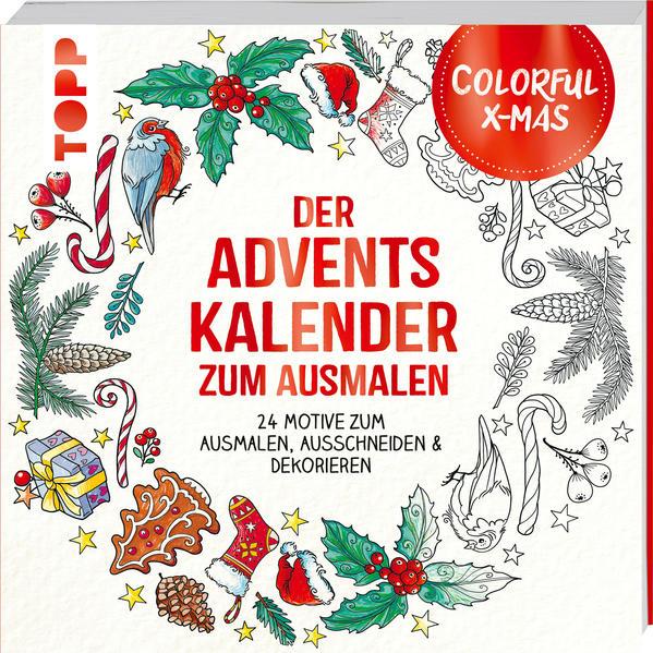 Colorful Christmas - Der Adventskalender zum Ausmalen