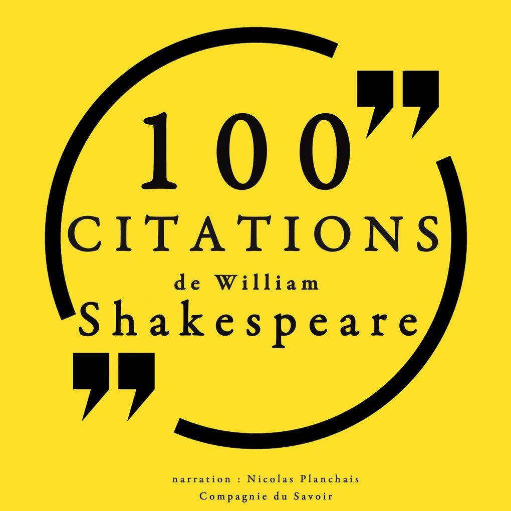 100 citations de William Shakespeare