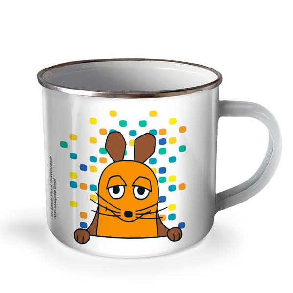 Trötsch Die Maus Emaille Becher Tasse Bunt