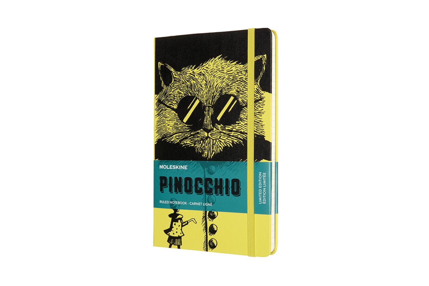 Moleskine Notizbuch - Pinocchio, Large/A5, Liniert, Katze