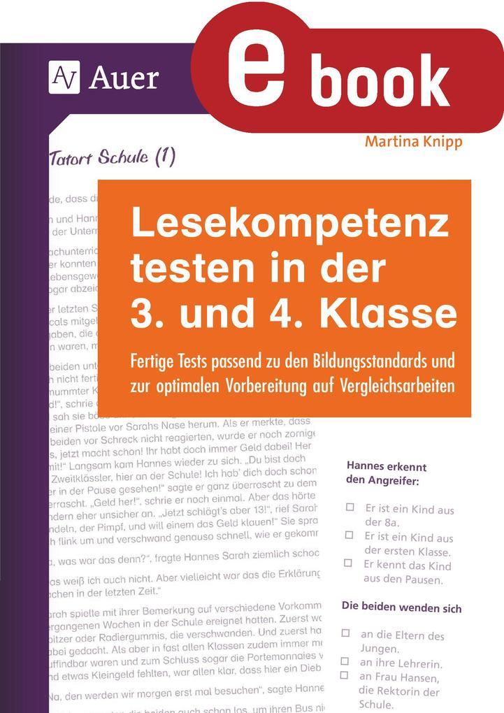 Lesekompetenz testen in der 3. und 4. Klasse