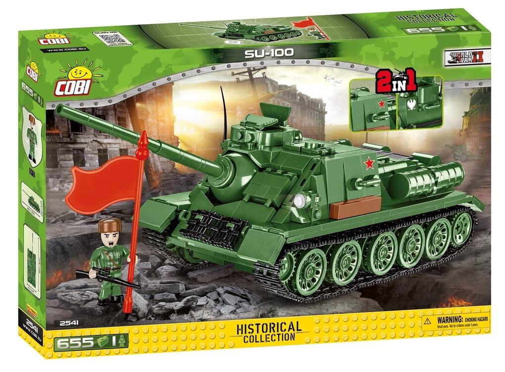 COBI 2541 - Historical Collection, SU 100 Panzer WII, 655 Klemmbausteine, 1 Figur