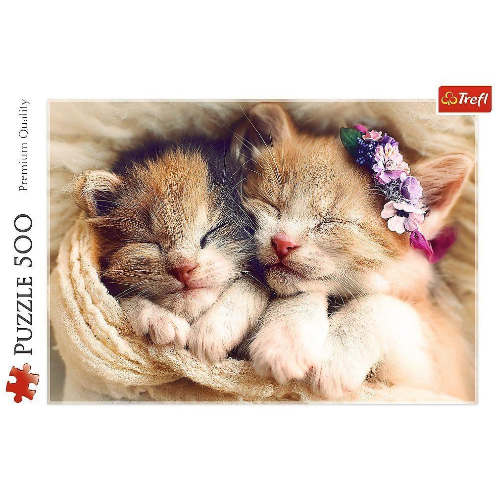 Trefl - Puzzle - Schlafende Katzen, 500 Teile