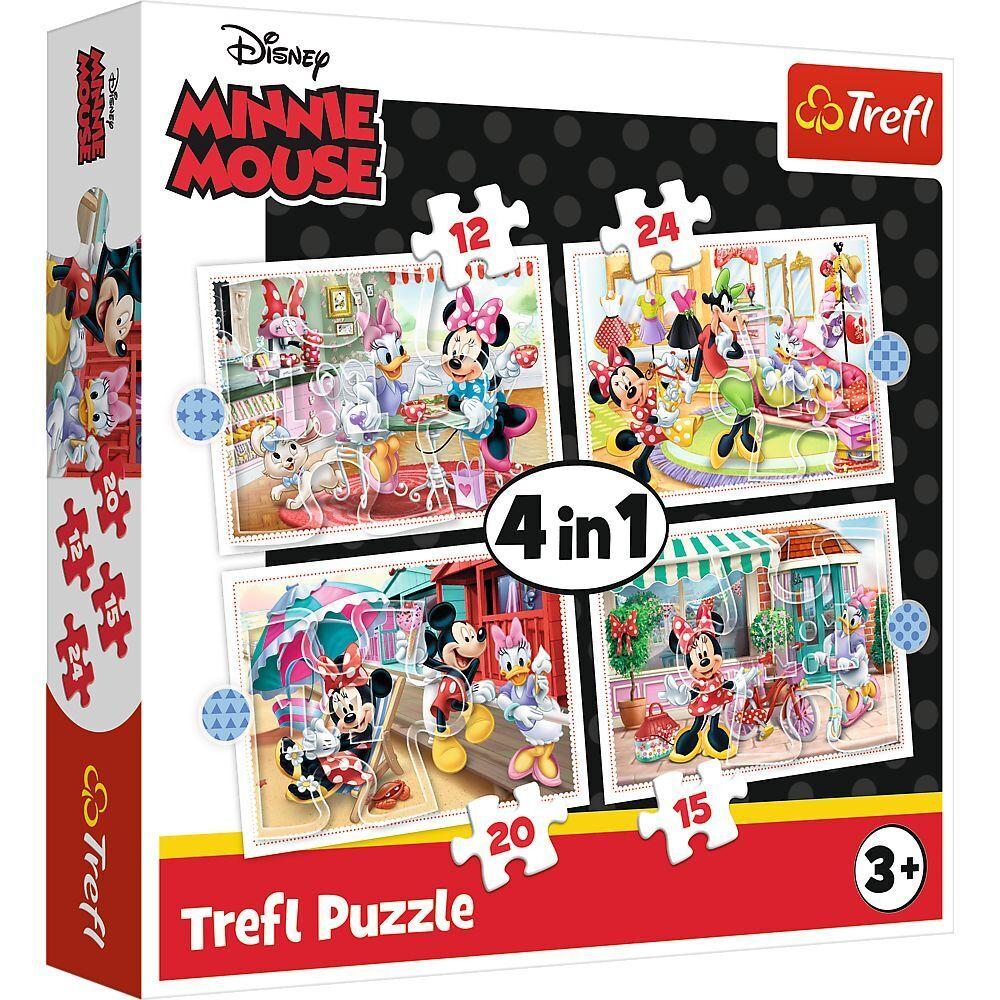 4 in 1 Puzzle - Disney Minnie Mouse (Kinderpuzzle)