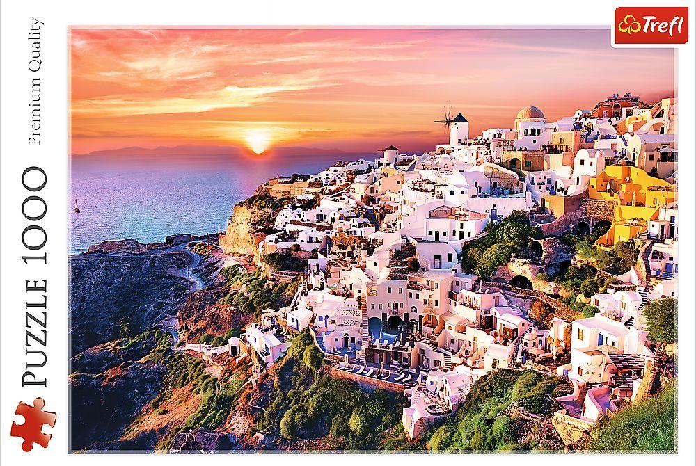 Trefl - Puzzle - Sonnenuntergang über Santorini, 1000 Teile