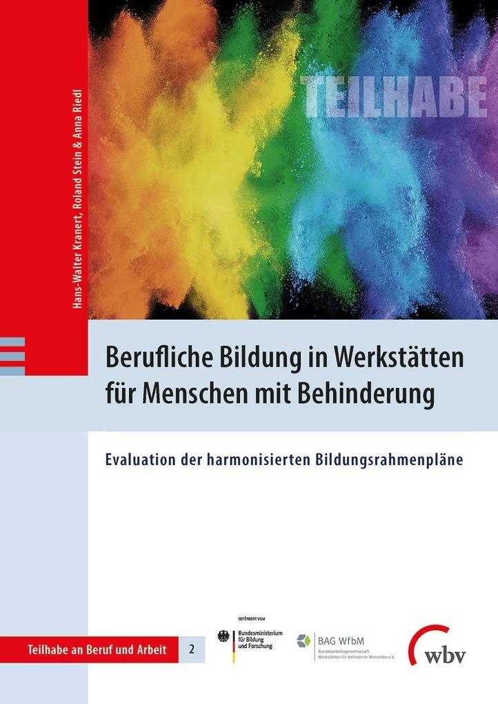 Berufliche Bildung in Werkstätten für Menschen mit Behinderung