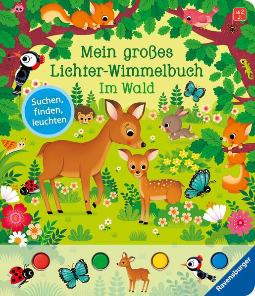 Mein großes Lichter-Wimmelbuch: Im Wald