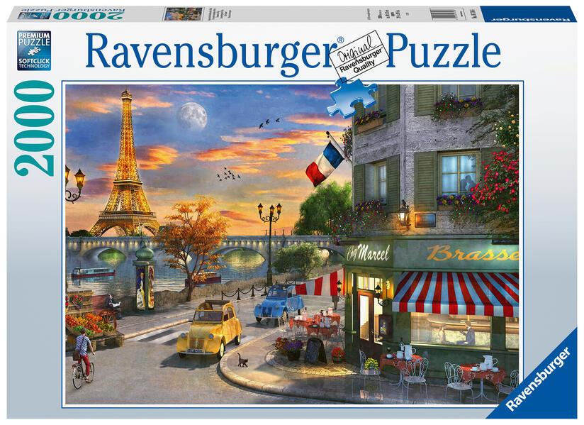 Ravensburger - Romantische Abendstunde in Paris, 2000 Teile