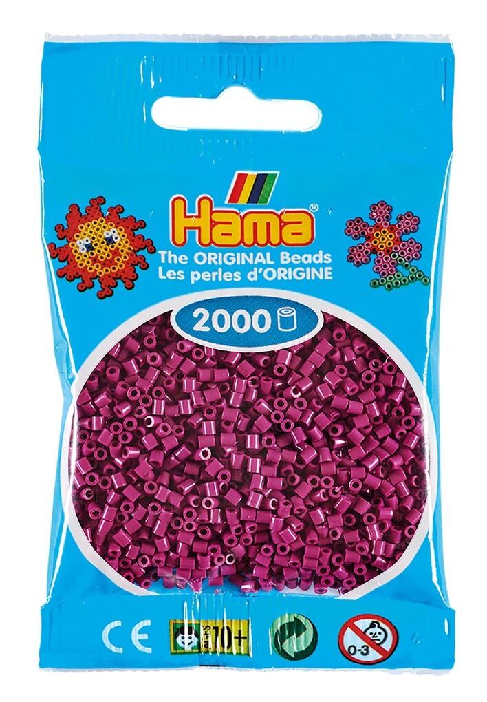 Hama 501-82 - Beutel mit Mini Bügelperlen Pflaume, 2000 Stück