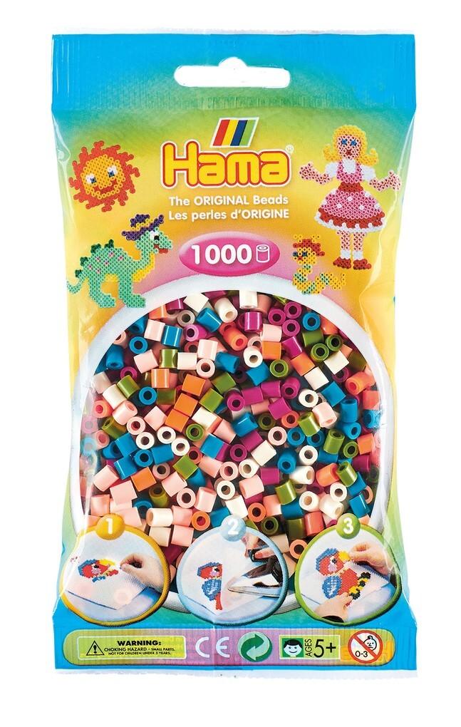 Hama 207-58 - Beutel mit Midi Bügelperlen Mix, 1000 Stück