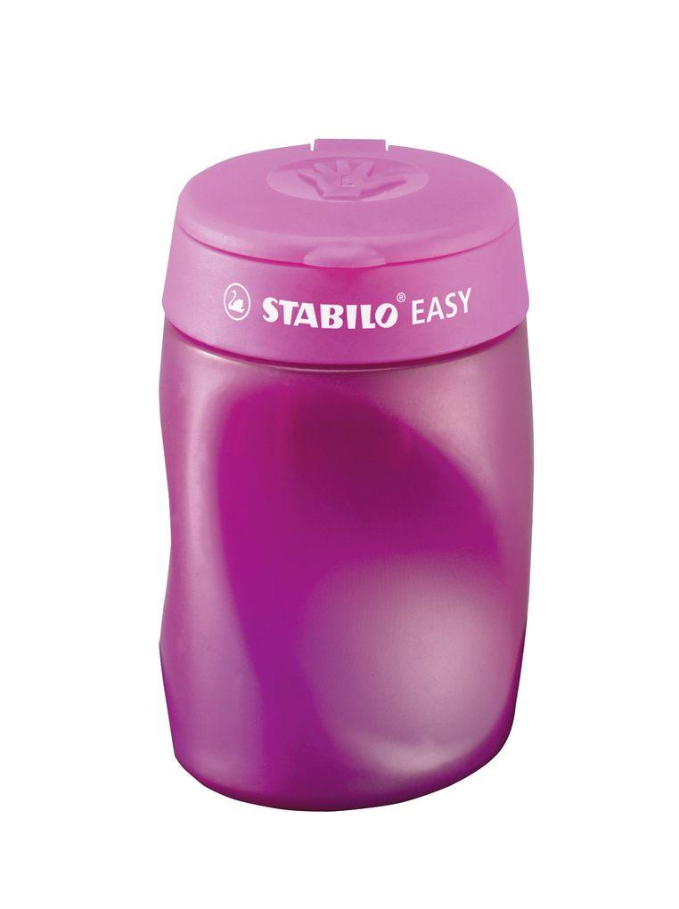 STABILO Spitzer Dosen-Spitzer für Linkshänder EASYsharpener , 3 in 1, pink